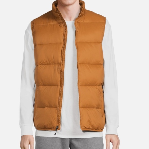 Swiss Tech Men's Tan Puffer Vest - Picture 1 of 8